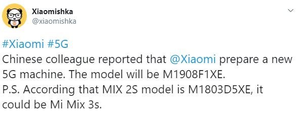 Xiaomi Mi Mix 3s со встроенным модемом 5G выйдет в августе, а Mi Mix 3 подешевеет