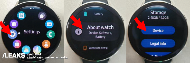 Живые фото умных часов Samsung Galaxy Watch Active 2