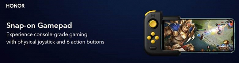Кнопочный геймпад Honor GamePad подходит для большинства смартфонов с USB-C