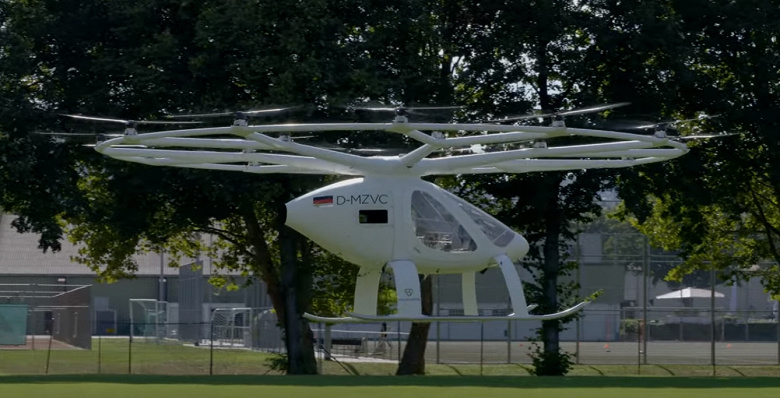 Беспилотное летающее такси Volocopter совершило свой первый европейский «городской полёт»