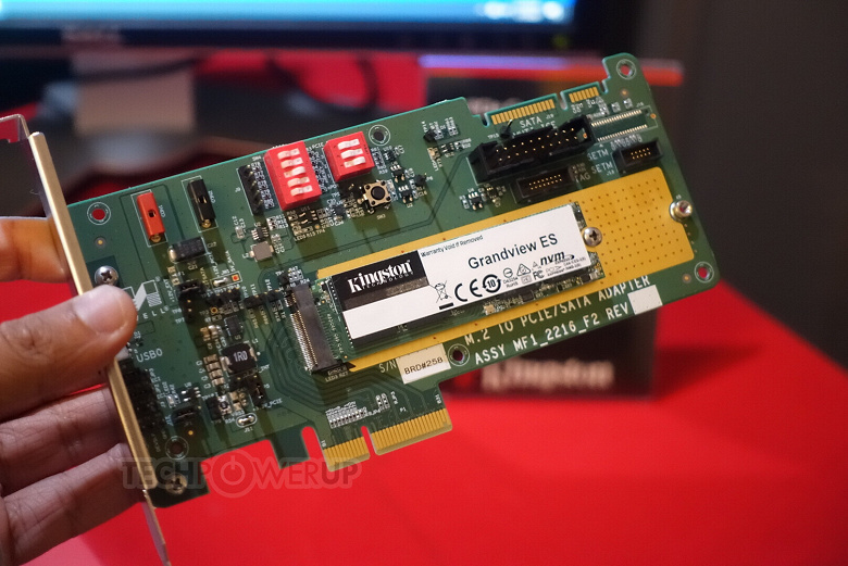 В SSD Kingston Grandview с интерфейсом PCIe 4.0 используется контроллер Marvell Whistler Plus