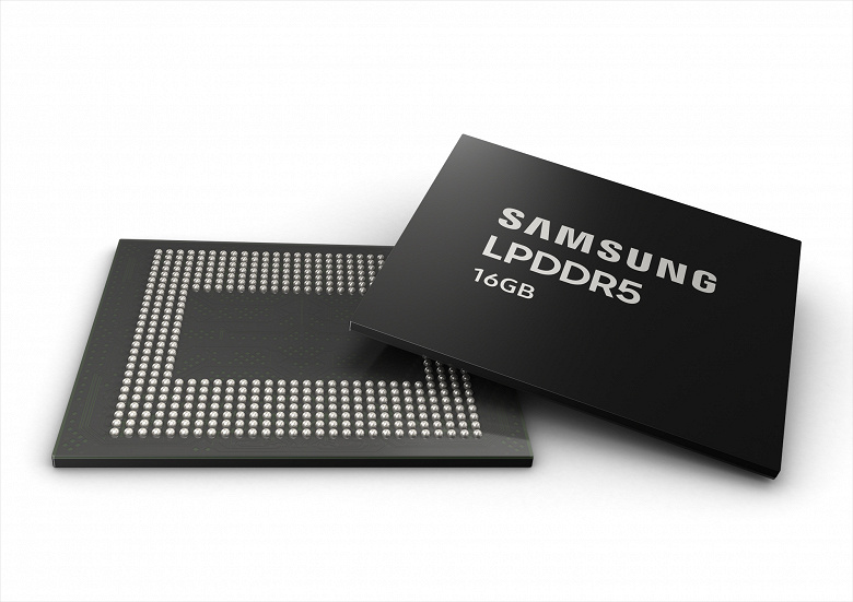 Samsung начинает серийный выпуск первых в отрасли микросхем памяти LPDDR5 DRAM объемом 16 ГБ