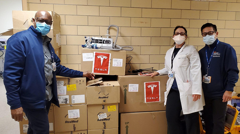 Аппараты ИВЛ, которые пожертвовала Tesla, — это не те аппараты, в которых остро нуждаются больницы в связи со вспышкой COVID-19