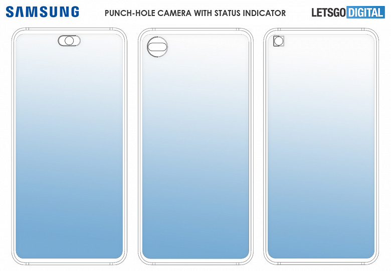Отверстия в экране не только для фронтальных камер. Samsung хочет использовать эти области в качестве элементов интерфейса