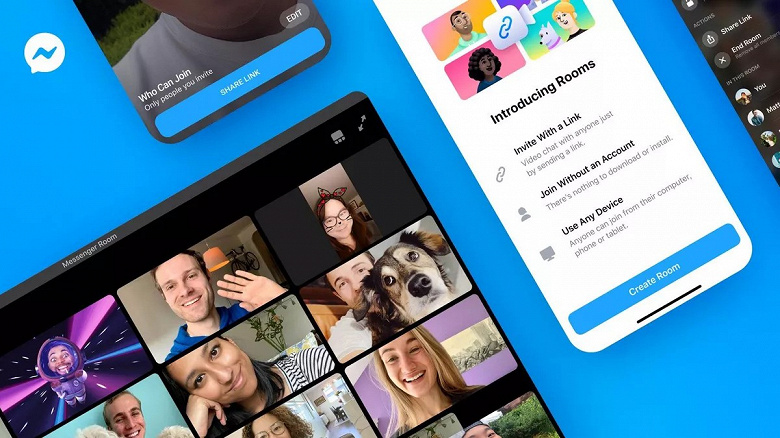В WhatsApp и Instagram вскоре тоже можно будет устраивать крупные видеоконференции. В приложения интегрируют Messenger Rooms