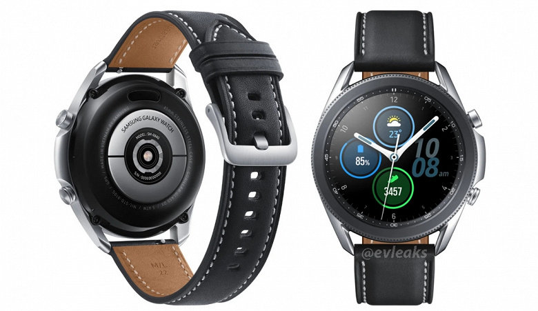 Умные часы Samsung Galaxy Watch 3 во всей красе на рендере высокого качества