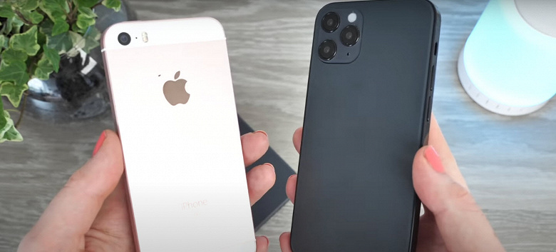 iPhone 12 сравнили с iPhone SE 2016 и 2020