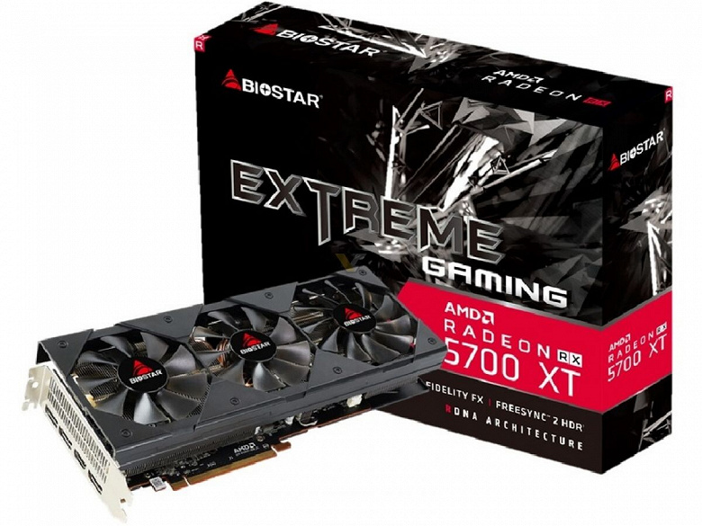 Семейство Biostar Extreme Gaming пополнили две видеокарты серии Radeon RX 5000