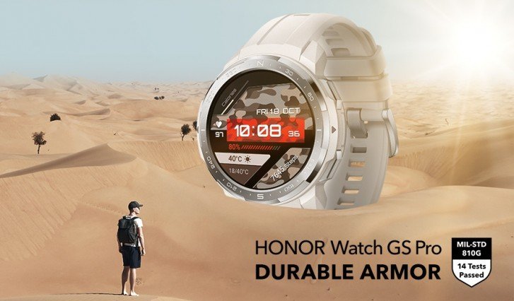 Круглый экран AMOLED, 25 суток автономности и пульсоксиметр. Представлены защищенные умные часы Honor Watch GS Pro