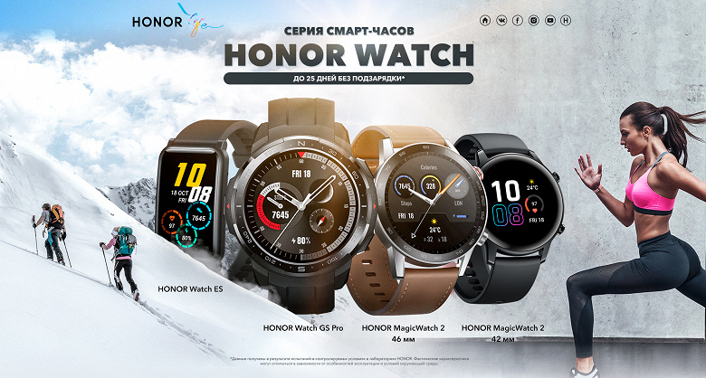 Новейшие умные часы Honor Watch ES и Watch GS Pro готовы к старту в России
