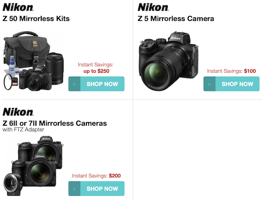 Покупая камеры Nikon Z 6II и Z 7II с адаптером FTZ, уже можно сэкономить 200 долларов