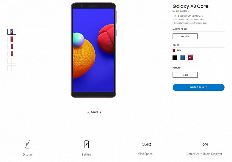 Что из себя представляет 85-долларовый смартфон Samsung Galaxy A3 Core?
