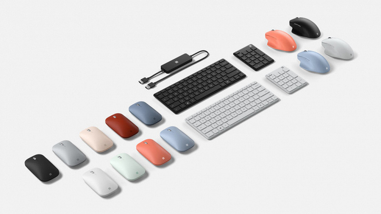 Представлены новые клавиатура, мышь и беспроводной адаптер дисплея Microsoft