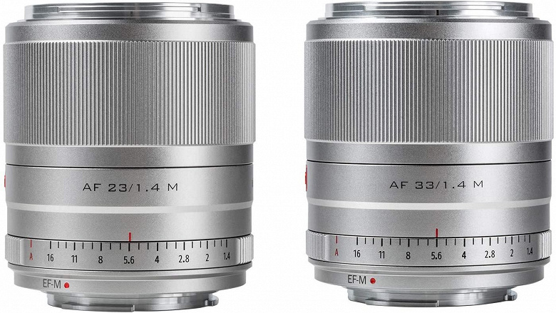 Начались продажи объективов Viltrox 23mm F1.4 STM и 33mm F1.4 STM с креплением Canon EF-M