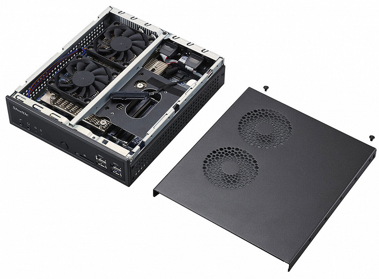 Базовый комплект для сборки мини-ПК Shuttle XPC slim DA320 рассчитан на процессоры AMD Ryzen