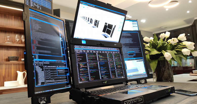 Компания Expanscape обновила конфигурацию «ноутбука» с семью экранами 