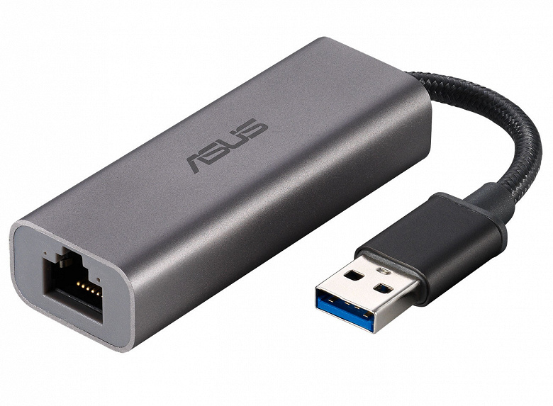 Внешний адаптер Asus USB-C2500 позволяет добавить в конфигурацию системы порт 2,5GbE