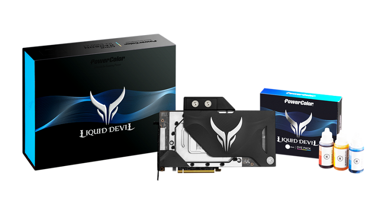 Видеокарты PowerColor Radeon RX 6900 XT и RX 6800 XT Liquid Devil, оснащённые водоблоками, должны появиться в продаже 15 марта