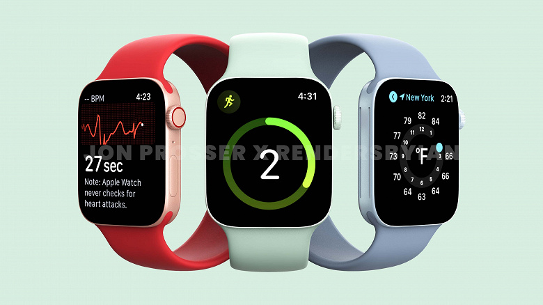 Массовое производство началось: ремешки «подросших» Apple Watch Series 7 на фото