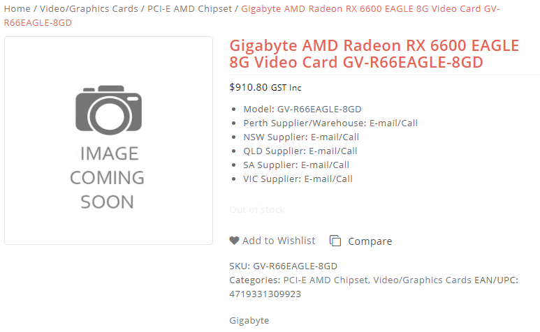 680 долларов. Названа стоимость видеокарты AMD Radeon RX 6600