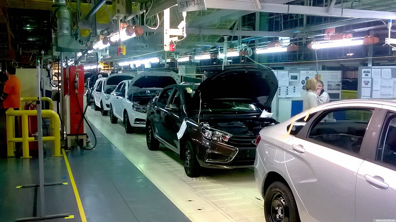 Производство автомобилей Lada на заводах «АвтоВАЗ» остановлено
