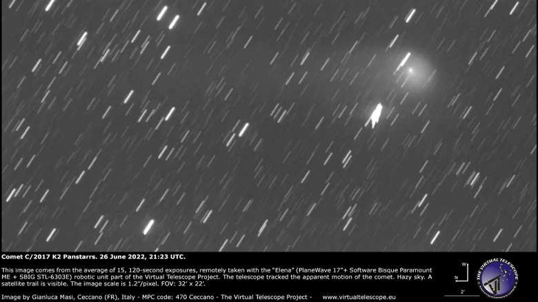 Сегодня гигантская комета пролетает близко к Земле: можно наблюдать в прямом эфире