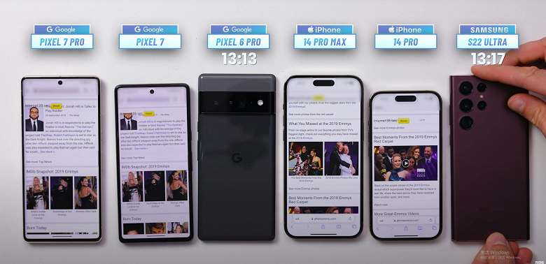 «Galaxy S22 Ultra — худший флагманский телефон Samsung во многих отношениях», — iPhone 14 Pro Max растоптал Google Pixel 7 Pro, Samsung Galaxy S22 Ultra и Google Pixel 6 Pro в новом сравнении