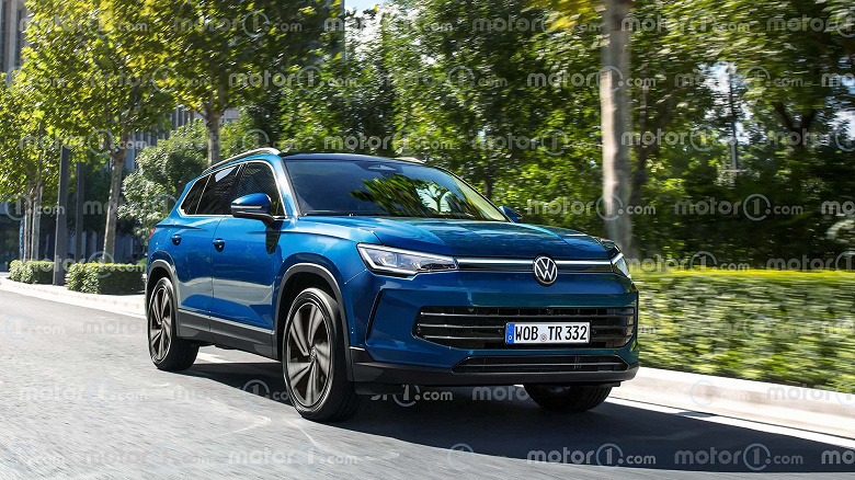 Так будет выглядеть 7-местный Volkswagen Tiguan нового поколения. Первое качественное изображение