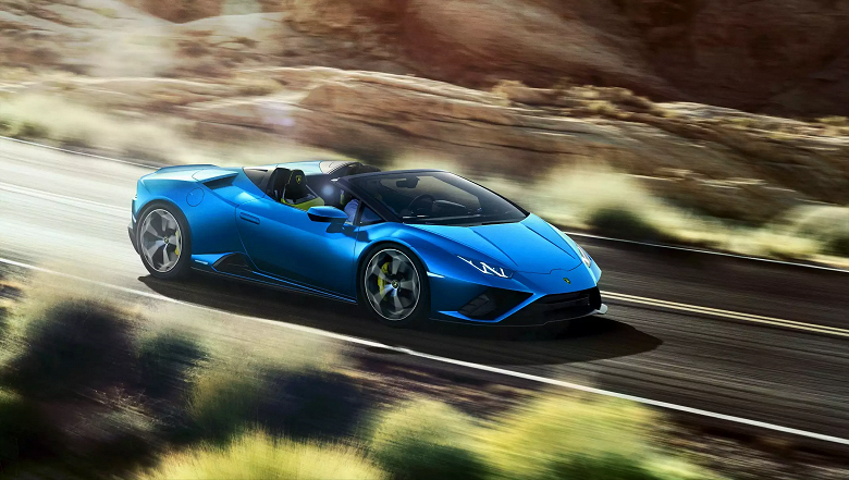 Владельцы iPhone и iPad снова в шоколаде. Они смогут взглянуть на гиперкар Lamborghini Huracan Evo RWD Spyder в дополненной реальности 