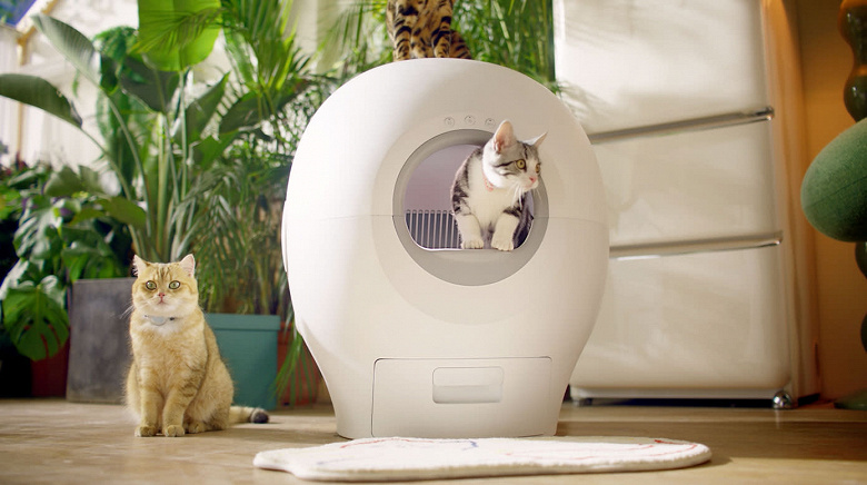Это кошачий домик-туалет с полноценным унитазом, очистителем воздуха, весами и умными датчиками. Представлен Petgugu с ценой 1000 долларов
