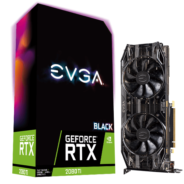 Представлена видеокарта EVGA GeForce RTX 2080 Ti Black Edition ценой $1000: частоты референсные, а кулер – нет