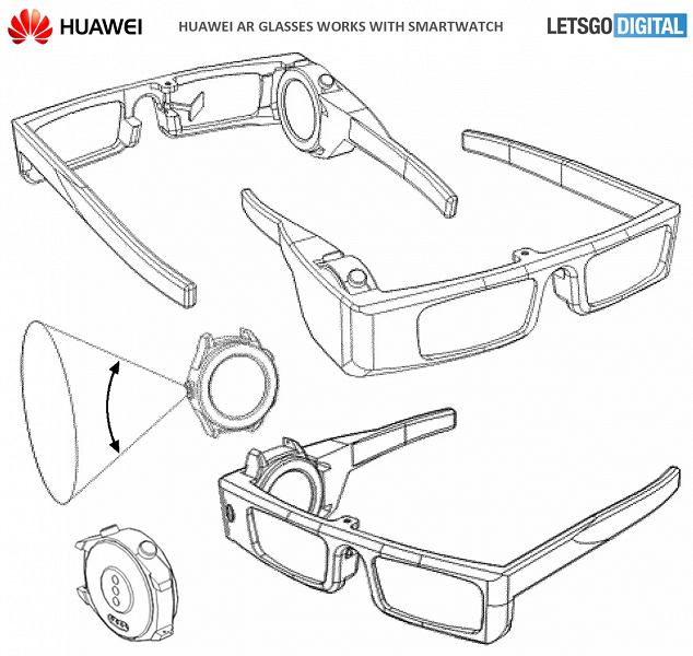 Huawei встроит умные часы в умные очки