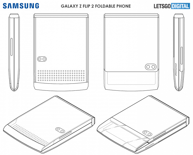У Samsung Galaxy Z Flip 2 появится сенсорная прозрачная крышка, подэкранный дактилоскоп и стилус