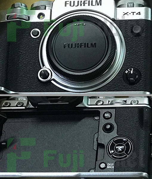 Появились первые изображения камеры Fujifilm X-T4