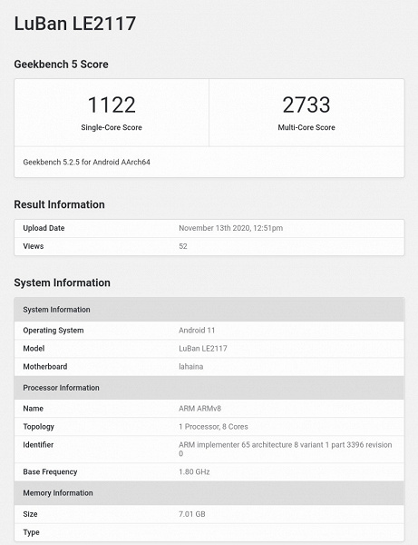 OnePlus 9 Pro на Snapdragon 875 протестировали в Geekbench. Каковы результаты?
