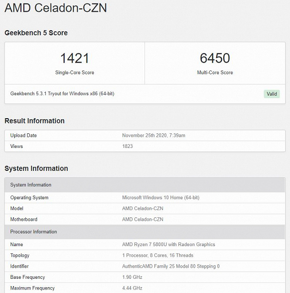 APU AMD Ryzen 5000 уничтожат процессоры Intel Tiger Lake. Ryzen 7 5800U быстрее Ryzen 7 4800U на 40%