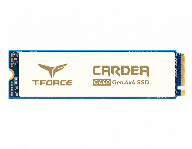 Твердотельный накопитель T-Force Cardea Ceramic C440 оснащен интерфейсом PCIe 4.0