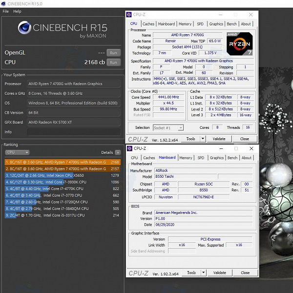 APU AMD Ryzen 7 4700G демонстрирует производительность на уровне Ryzen 7 3800X при том, что его TDP меньше на 40 Вт