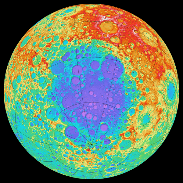 Китайские исследователи изучили геологическую аномалию крупнейшего кратера Луны