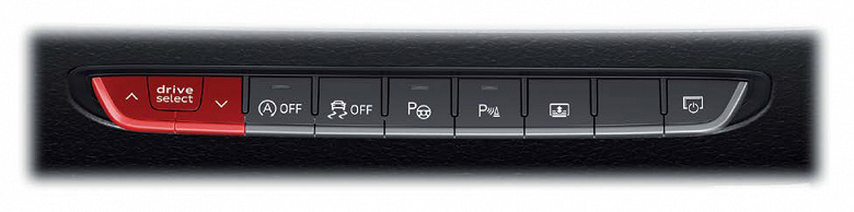 Кнопка выбора режима движения Audi drive select