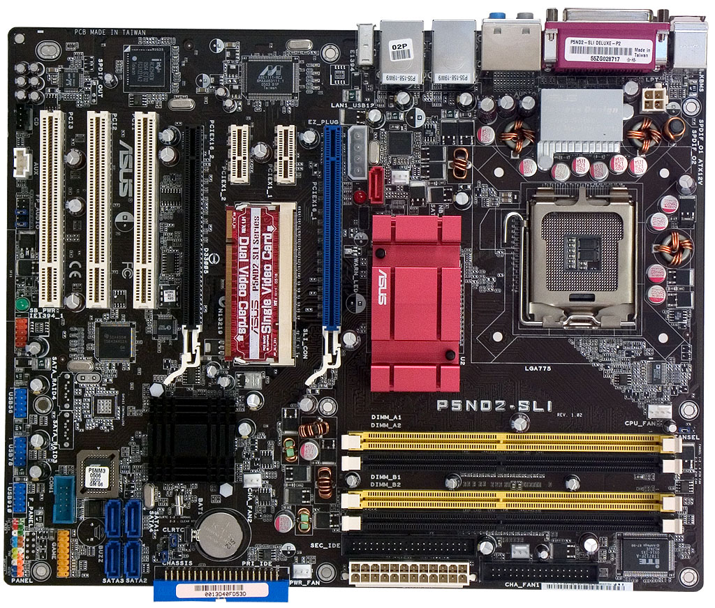 Moist expedition wear ASUS P5ND2-SLI Deluxe — a Motherboard on NVIDIA nForce4 SLI (Intel Edition)