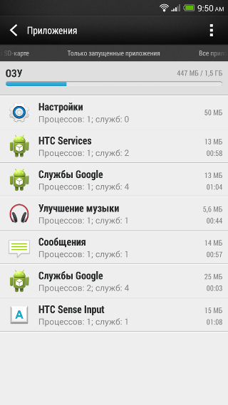 Конфигурация HTC One max