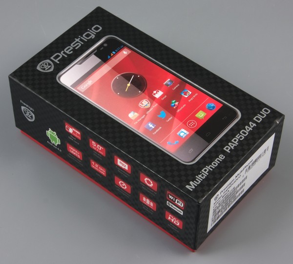 Упаковка Prestigio MultiPhone PAP5044 Duo