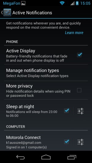 Операционная система Motorola Moto X