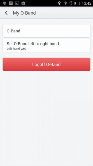 Скриншот приложения Oppo O-Band