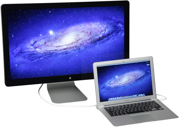 ЖК-монитор Apple Thunderbolt Display + MacBook Air