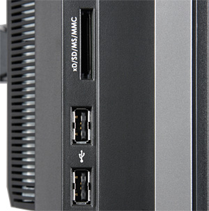 ЖК-монитор Dell UltraSharp U2711, Боковые разъемы
