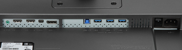 ЖК-монитор LG 31MU97, разъемы