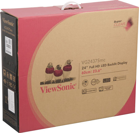 ЖК-монитор ViewSonic VG2437Smc, коробка