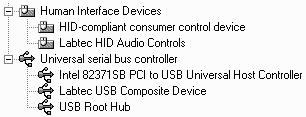 USB in devise manager